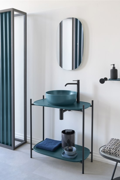 Зеркало Scarabeo с подсветкой с розеткой и выключателем 100х45 овальное 2207