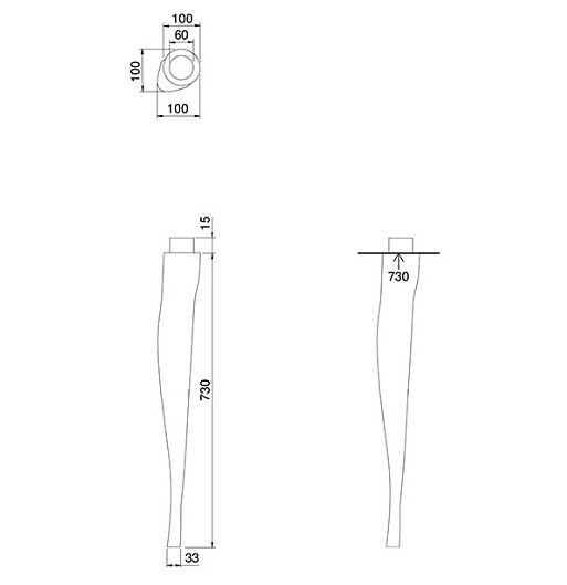 Ножки Scarabeo Castellana керамические 2 шт цвет белый 5304