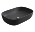 Раковина Scarabeo GLAM накладная без перелива без отверстий цвет черный матовый с антибактериальным и грязеотталкивающим покрытием BIOKER 1804 49 BK