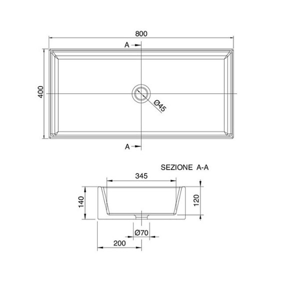 Раковина Scarabeo TEOREMA 2.0 накладная без перелива без отверстий цвет белый 5102